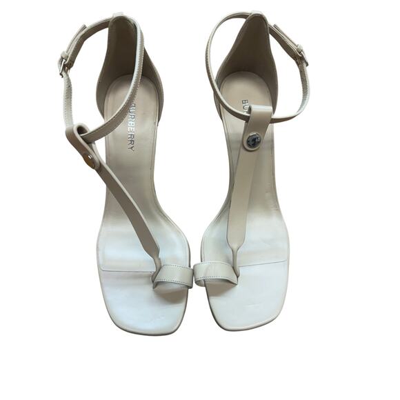 Burberry NWOB Stiletto Thong Sandals in Beige Size EU 38.5/US 8.5 - Picture 3 of 11